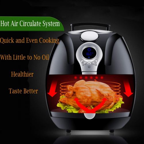  Air Fryer,Blusmart Electric Air Fryer, 3.4Qt3.2L 1400W, LED Display, Hot Air Fryer,Healthy Oil Free for Multifunctional CookingBaking, Perfect Christmas Gift for Men Women