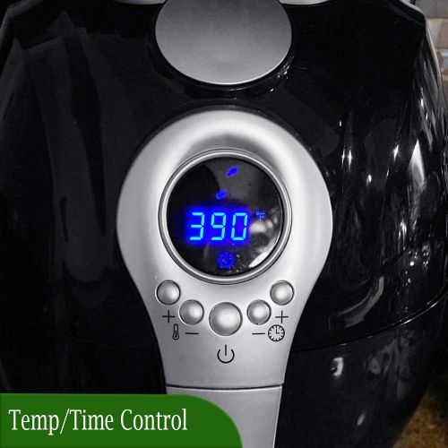  Air Fryer,Blusmart Electric Air Fryer, 3.4Qt3.2L 1400W, LED Display, Hot Air Fryer,Healthy Oil Free for Multifunctional CookingBaking, Perfect Christmas Gift for Men Women