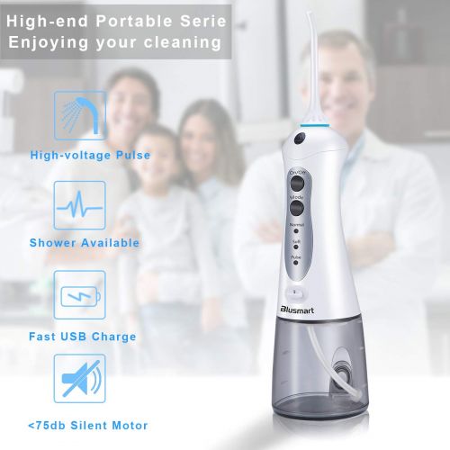  Blusmart Cordless Water Flosser Oral Irrigator Professional Dental Water Floss Rechargeable Flossing IPX7...