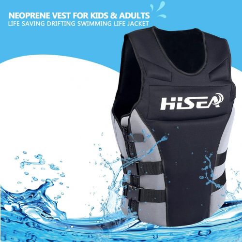  Bnineteenteam Mens Life Vest,Neoprene Life Jacket for Swimming, Sailing, Boating, Kayak
