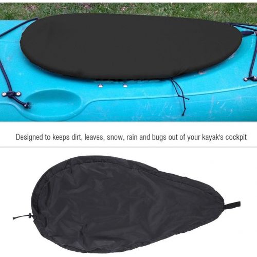  [아마존베스트]Bnineteenteam Universal Kayak Cockpit Cover -UV50+ Blocking Kayak Seal Cockpit Protector for Indoor and Outdoor(Black)