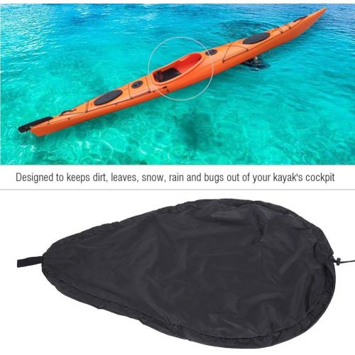  [아마존베스트]Bnineteenteam Universal Kayak Cockpit Cover -UV50+ Blocking Kayak Seal Cockpit Protector for Indoor and Outdoor(Black)