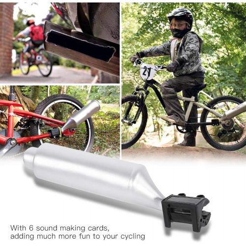  Bnineteenteam Bicycle Exhaust Sound System,Bike Pipe Exhaust System for Cycling Accessories