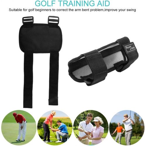  Bnineteenteam Straight Arm Golf Training Aid Golf Elbow Swing Trainer Straight Practice Golf Elbow Brace Corrector for Golf Practice