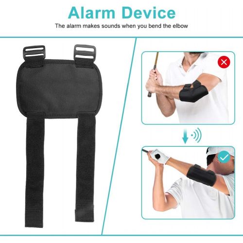  Bnineteenteam Elbow Golf Swing Tempo Trainer Golf Swing Training Straight Practice Golf Elbow Brace Corrector for Golf Accessories
