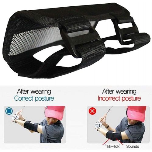  Bnineteenteam Elbow Golf Swing Tempo Trainer Golf Swing Training Straight Practice Golf Elbow Brace Corrector for Golf Accessories