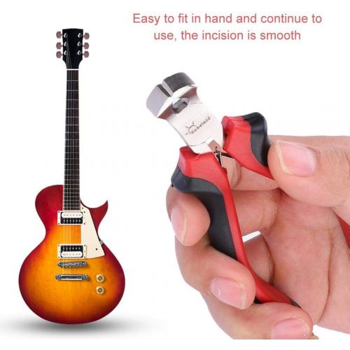  [아마존베스트]Bnineteenteam Guitar Collar Wire Cutter, String Cutter Nipper Compatible Guitar Bass Pliers Waist Puller String Cutter Musical Instrument Guitar Maker Repair Tool