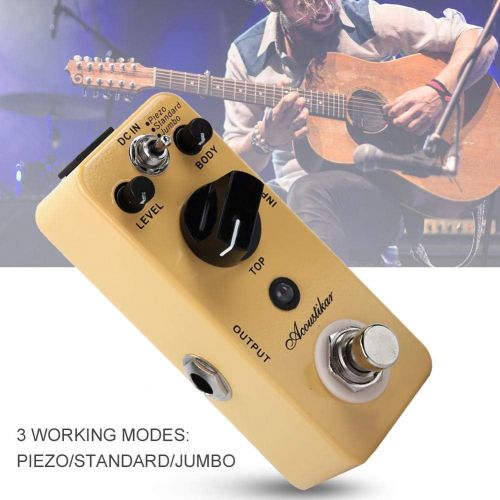  [아마존베스트]Bnineteenteam Acoustic Guitar Effect Pedal with True Bypass 3 Effect Modes Piezo Standard Jumbo for Acoustic Guitar