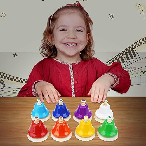  [아마존베스트]Bnineteenteam 8 Tone Diatonic Metal Bells Musical Bells for Kids Children Toddlers