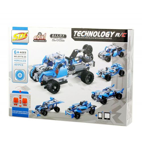  Bo-Toys Bo Toys Building Bricks STEM 60 in 1 RC Toy, 401 Pcs Buggy, Race car 60 in 1 Models Construction Blocks, Build It Yourself Remote Control Toys