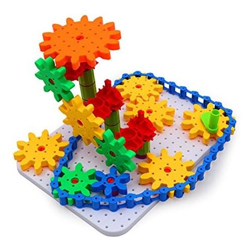  [아마존베스트]Bo Toys Deluxe Gears Building Set, Learning Blocks , Spinning Gears, 170 pcs