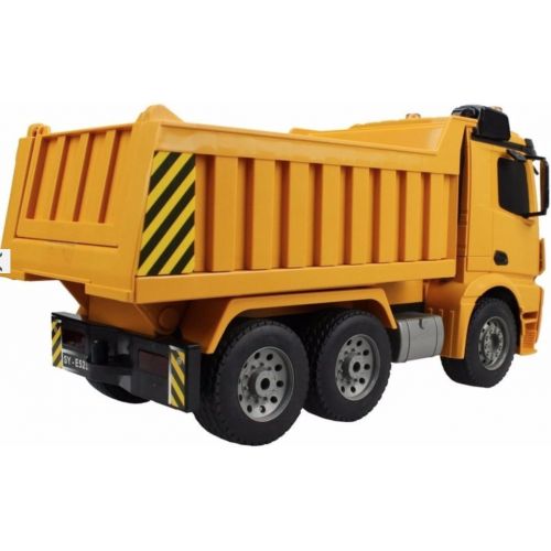  Bo-Toys Large 14 Inch Rc Mercedes Benz Heavy Construction Dump Truck Remote Control 1:18 6 Channel w Lights and Sound