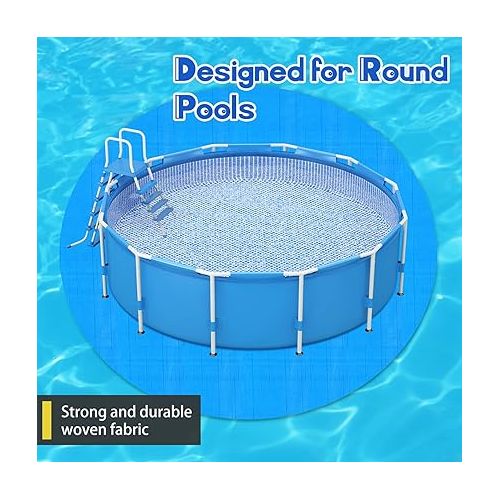  Boao Swimming Pool Ground Cloth Round Swimming Pool Liner Pad for Above Ground Swimming Pools Pool Ground Mat Protector Pad Prevents Punctures Pool Tarp(18 Ft)