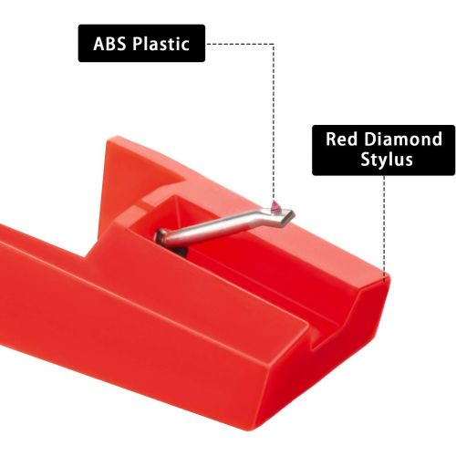  Boao 3 Pack Replacement Stylus Turntable Record Player Needle for ION LCT04RS, ION TTUSB,TTUSB10,Phonograph CR24003A, CR2402C, CR2413A, CR245, CR246, CR249, CR6001A, CR6004A, CR6249A,