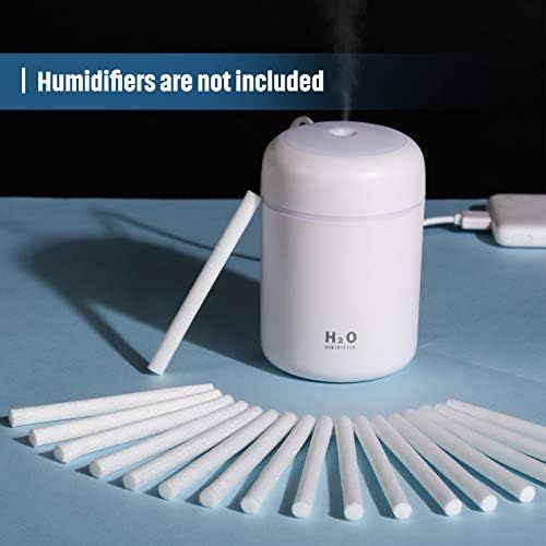  [아마존베스트]Boao Humidifier Sticks Cotton Filter Refill Sticks Wick Replacement for Portable Personal USB Powered Humidifier in Office and Bedroom 40pcs