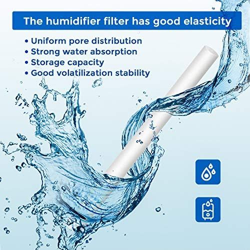  [아마존베스트]Boao Humidifier Sticks Cotton Filter Refill Sticks Wick Replacement for Portable Personal USB Powered Humidifier in Office and Bedroom 40pcs