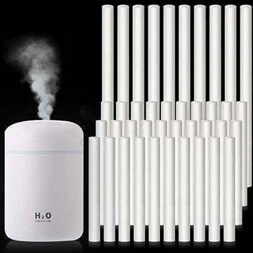  [아마존베스트]Boao Pack of 40 Humidifier Sticks, Cotton Filter Refill Sticks, Replacement Wicks for Portable Personal USB Humidifier, for Office, Home, Bedroom, 2 Sizes