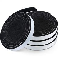 Boao BBQ Gasket Black Grill Tape High Temp Grill Seal Self Stick Gasket, 7.5 Ft Length 1/8 Inch Thickness (4, 0.5 Inch Wide)