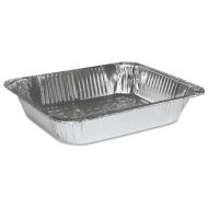 Boardwalk Half-Size Steam Table Deep Aluminum Pans, 100 count -BWKSTEAMHFDP