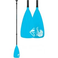 Boardworks Riptide 3-Piece SUP or Stand Up Paddle Board Paddle | 85 Sq. in. Fiberglass Blade | Adjustable Aluminum Shaft, 70-86 Inches, Blue (8050026)