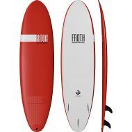 Boardworks Froth  Soft Top Surfboard  Wakesurf Board  3 Colors - 5 Sizes from 5’ to 9’