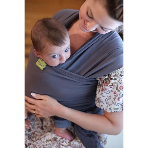  Boba Baby Wrap Grey - The Original Child and Newborn Wrap, Perfect for Infants and Babies Up to 35 lbs