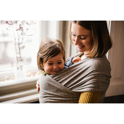  Boba Baby Wrap Grey - The Original Child and Newborn Wrap, Perfect for Infants and Babies Up to 35 lbs