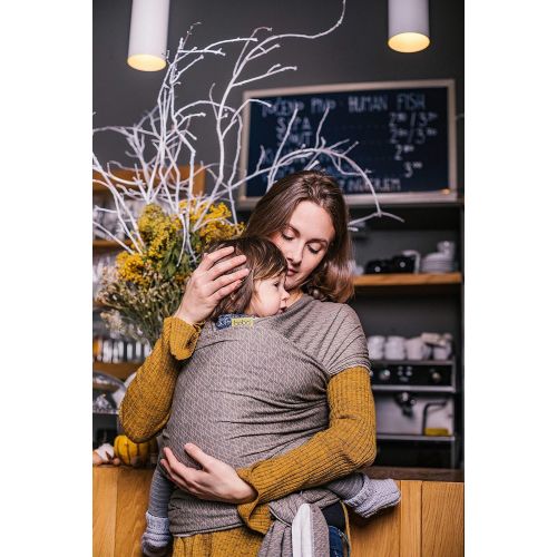  Boba Baby Wrap Grey - The Original Child and Newborn Wrap, Perfect for Infants and Babies Up to 35 lbs