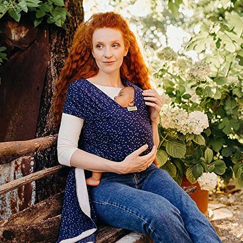  Boba Baby Wrap Carrier, Black - The Original Child and Newborn Sling, Perfect for Infants and Babies Up to 35 lbs (0-36 months)