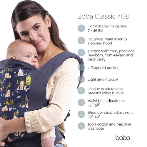  Boba 4Gs Classic Baby Carrier, Peak