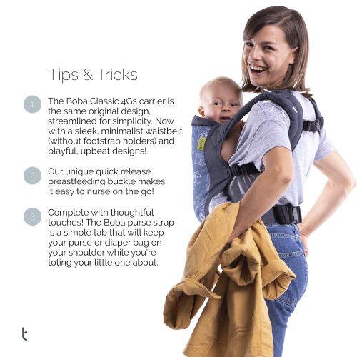  Boba 4Gs Classic Baby Carrier, Peak