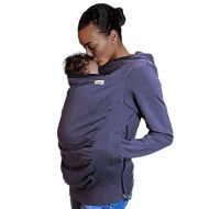 Boba Hoodie, Grey (Large) Baby Carrier Cover Hooded Sweatshirt