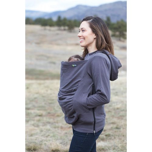  Boba Hoodie, Grey (Large) Baby Carrier Cover Hooded Sweatshirt