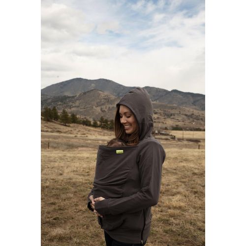  Boba Hoodie, Grey (Large) Baby Carrier Cover Hooded Sweatshirt