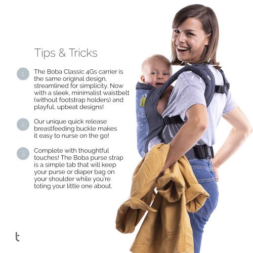  Boba 4Gs Classic Baby Carrier, Slate