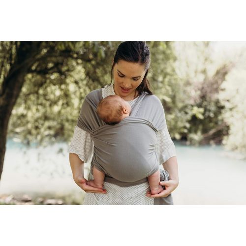  [아마존핫딜][아마존 핫딜] Boba Wrap Baby Carrier, Grey - Original Stretchy Infant Sling, Perfect for Newborn Babies and Children up to 35 lbs