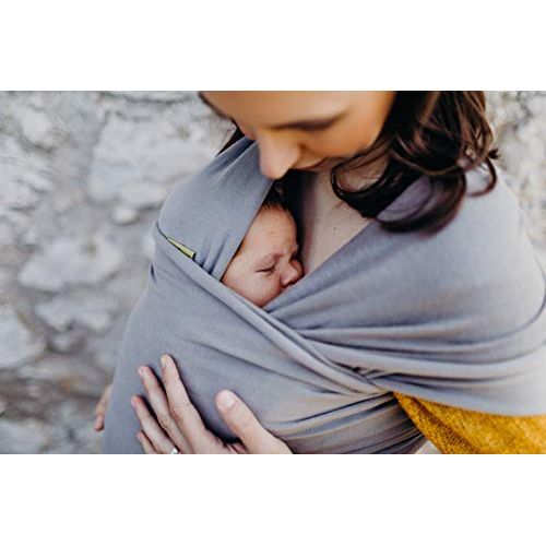  [아마존베스트]Boba Wrap Baby Carrier, Grey - Original Stretchy Infant Sling, Perfect for Newborn Babies and Children...