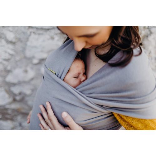  [아마존베스트]Boba Wrap Baby Carrier, Grey - Original Stretchy Infant Sling, Perfect for Newborn Babies and Children...