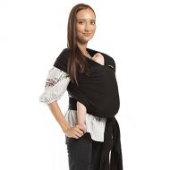 [아마존베스트]Boba Baby Wrap Carrier, Black - The Original Child and Newborn Sling, Perfect for Infants and Babies Up to 35 lbs (0-36 months)