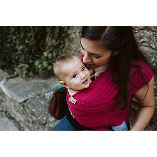  [아마존베스트]Boba Wrap Baby Carrier, Sangria - Original Stretchy Infant Sling, Perfect for Newborn Babies and Children up to 35 lbs