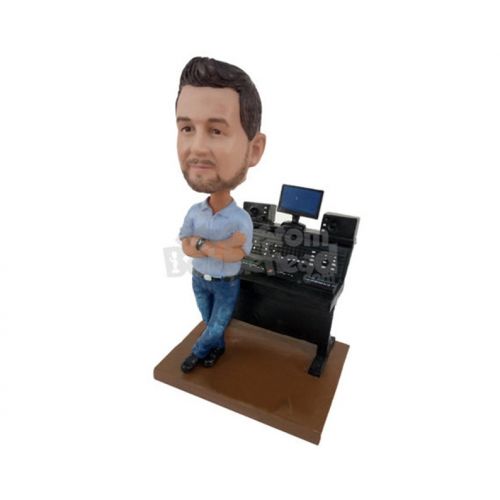  BobbleheadsEtsyShop Custom Bobblehead Recording Studio Director, Music Mixer Guru Custom Bobblehead, Music Recording Director Custom Bobblehead