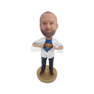 /BobbleheadsEtsyShop Custom Bobblehead Super Dude, Casual Custom Bobblehead, Relax Dude Custom Bobblehead