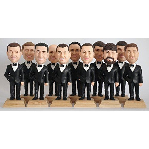  Bobblit Custom Groomsmen Bobbleheads - Funny Groomsmen Gift - Wedding Groomsmen Look Alike - Personalized Bobblehead In Custom Clothing