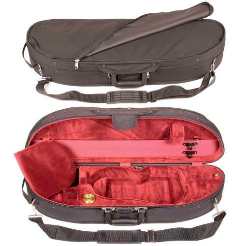  Bobelock Half Moon 1047 Black/Wine 4/4 Violin Case