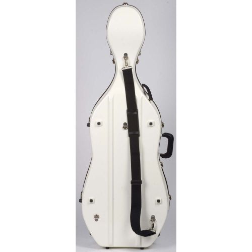  Bobelock 2002 Slim White Fiberglass 4/4 Cello Case