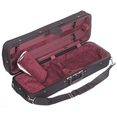  Bobelock 1003 Featherlite Oblong 4/4 Violin Case with Wine Velour Interior