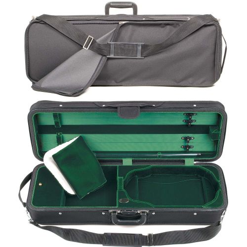  Bobelock 1003V Featherlite Oblong 4/4 Violin Case with Green Velvet Interior