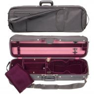 Bobelock Hill Style 1017 Semi-French Fitted Black/Wine 4/4 Violin Case