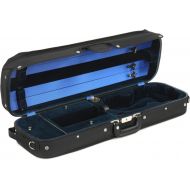 Bobelock B1017 Hill Style 4/4 Violin Case - Black with Blue Interior