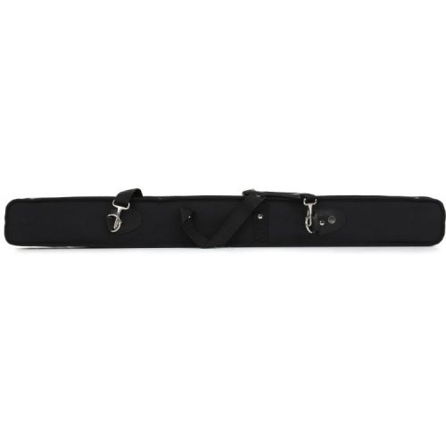  Bobelock B8-F1BBV-C Single French Double Bass Bow Case with Cover - Black with Blue Interior